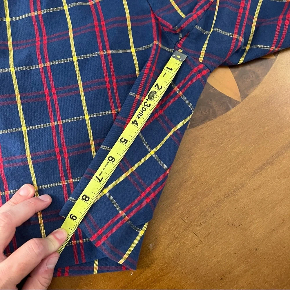 Gant Rugger 9” Plaid Cotton‎ Shorts Blue/Red/Yellow Like New